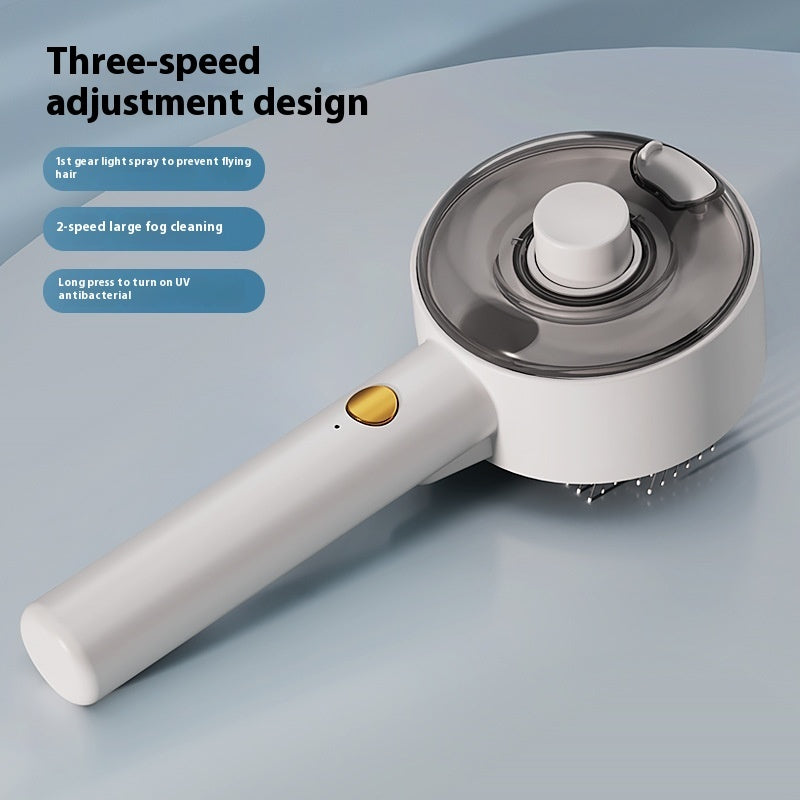 Pet UV Sterilization Spray Grooming Comb