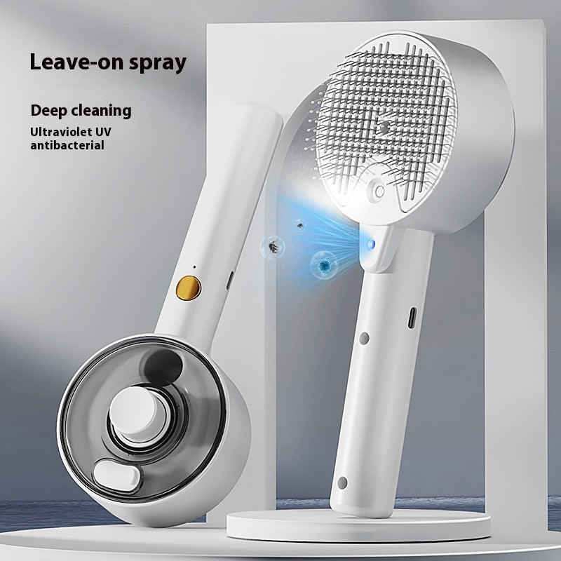 Pet UV Sterilization Spray Grooming Comb