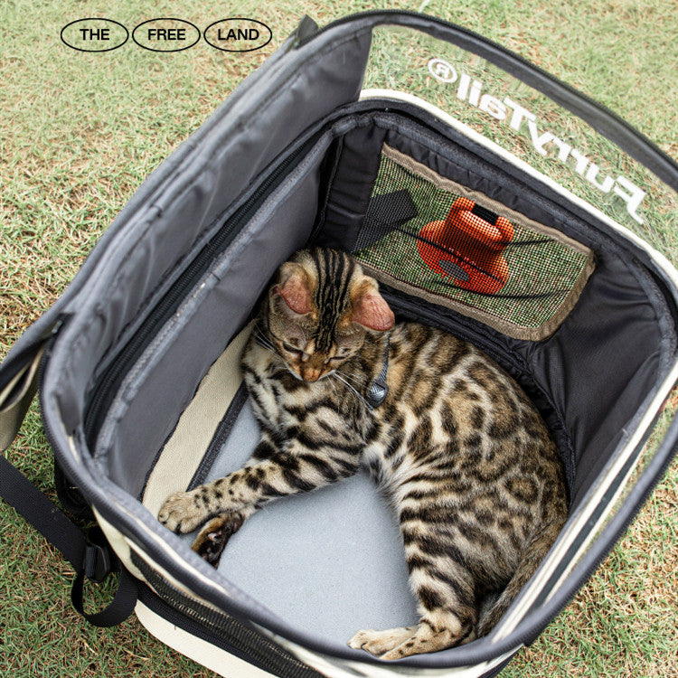 Large Capacity Foldable Pet Carrier Backpack