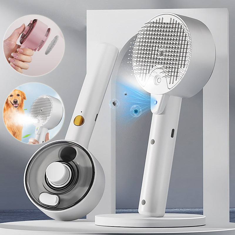 Pet UV Sterilization Spray Grooming Comb