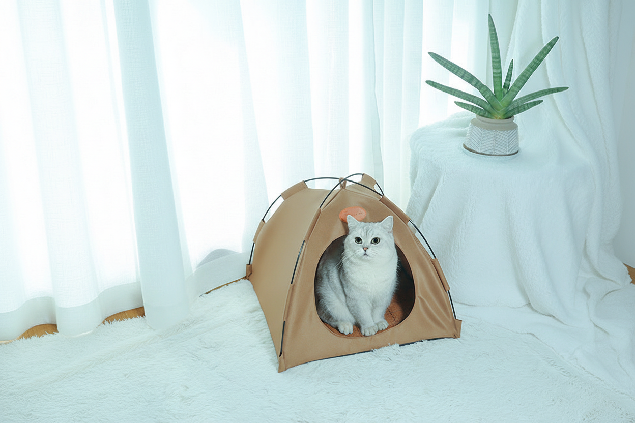Foldable Canvas Pet Tent Hero